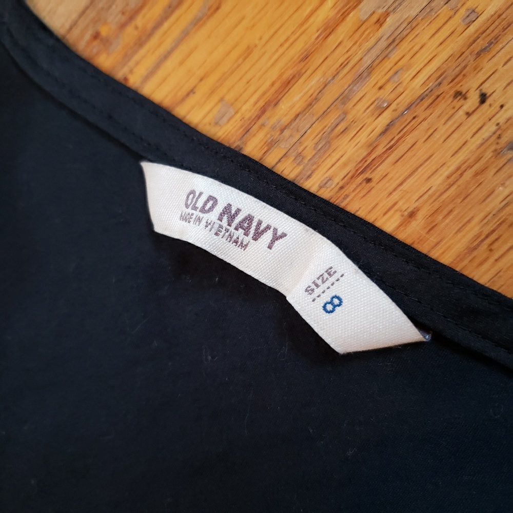 Old Navy Little Black Satin Dress - Picture 4 of 4